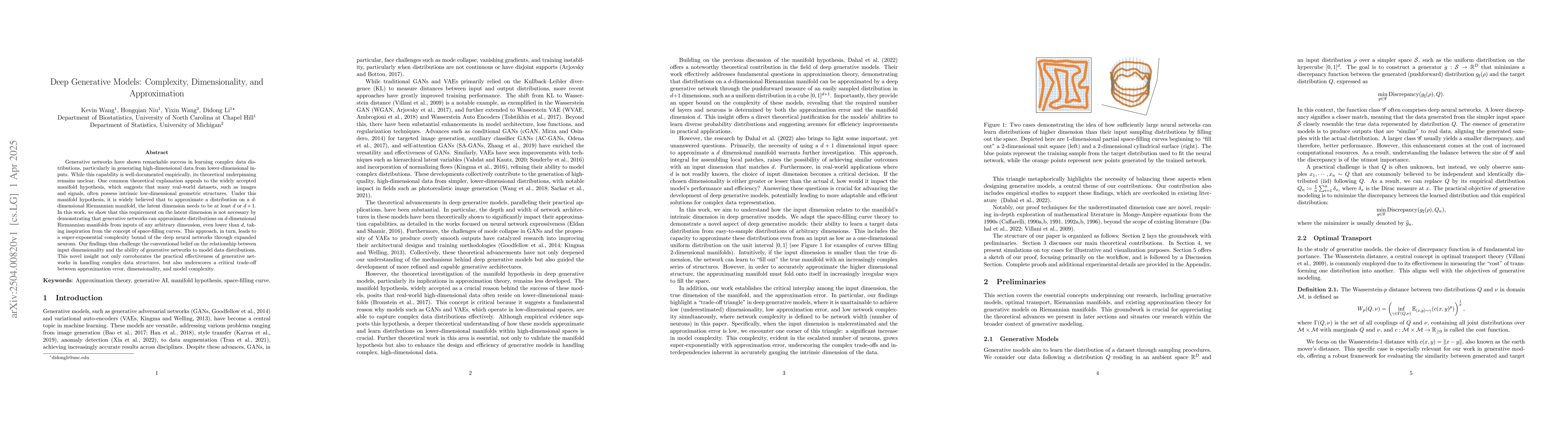 Thumbnail for Deep Generative Models: Complexity, Dimensionality, and Approximation