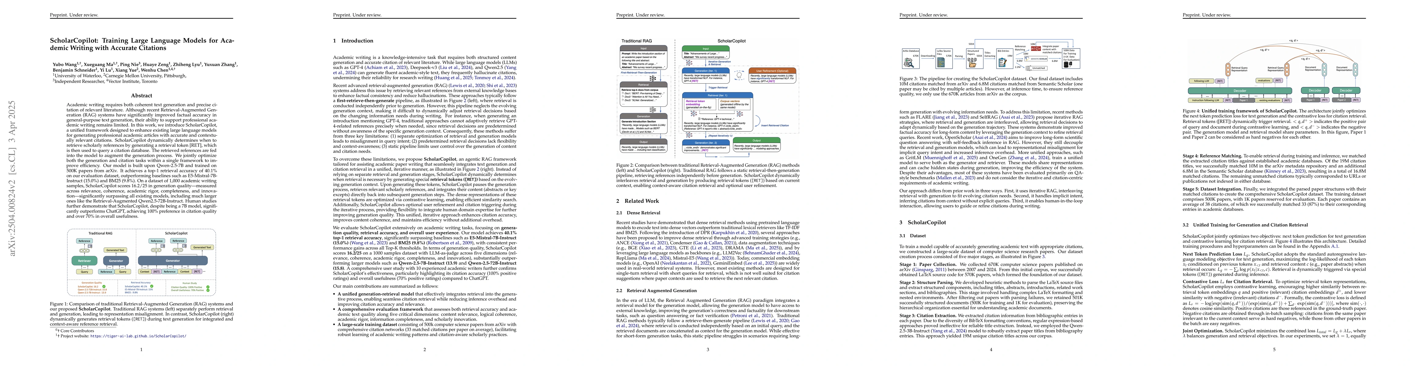 Thumbnail for ScholarCopilot: Training Large Language Models for Academic Writing with
  Accurate Citations