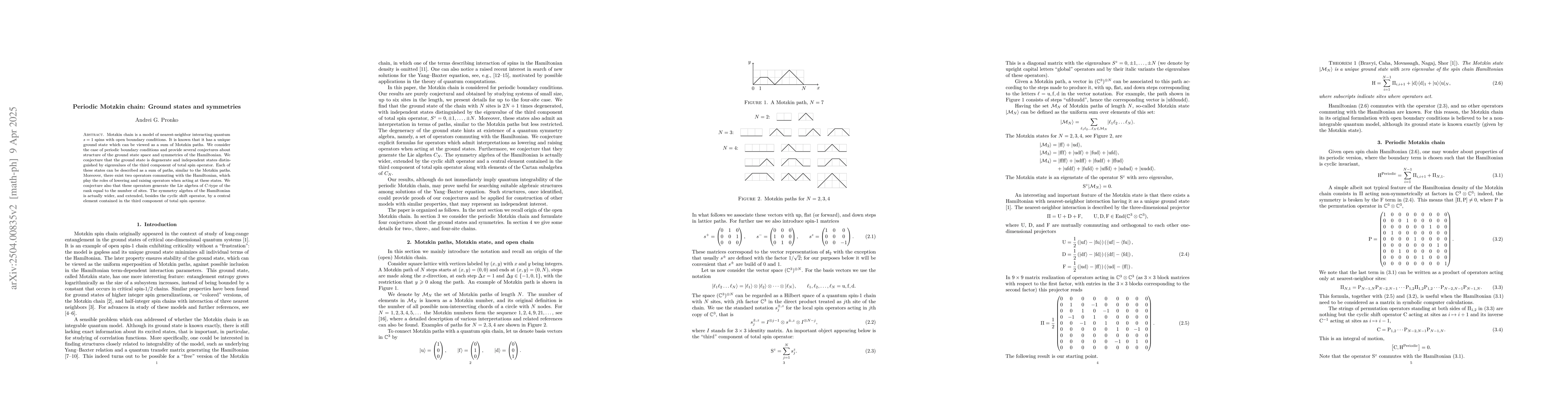 Thumbnail for Periodic Motzkin chain: Ground states and symmetries