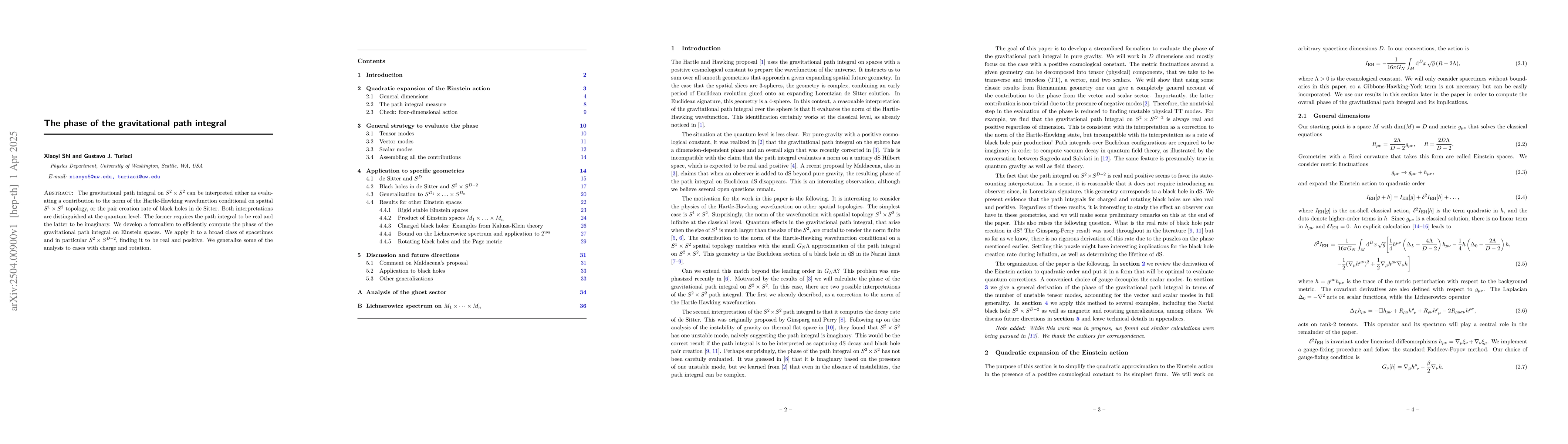 Thumbnail for The phase of the gravitational path integral