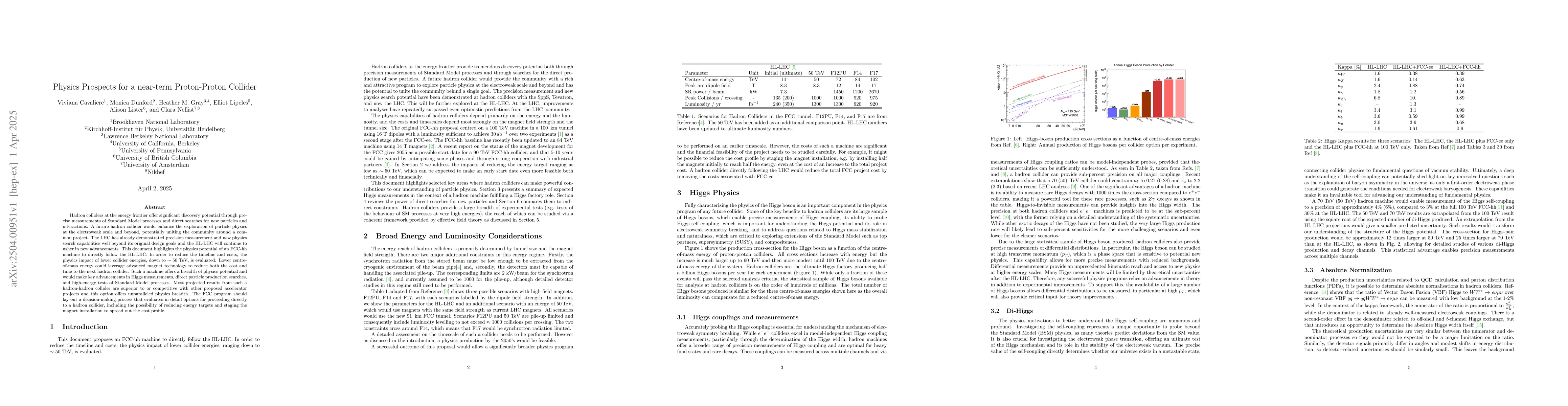 Thumbnail for Physics Prospects for a near-term Proton-Proton Collider