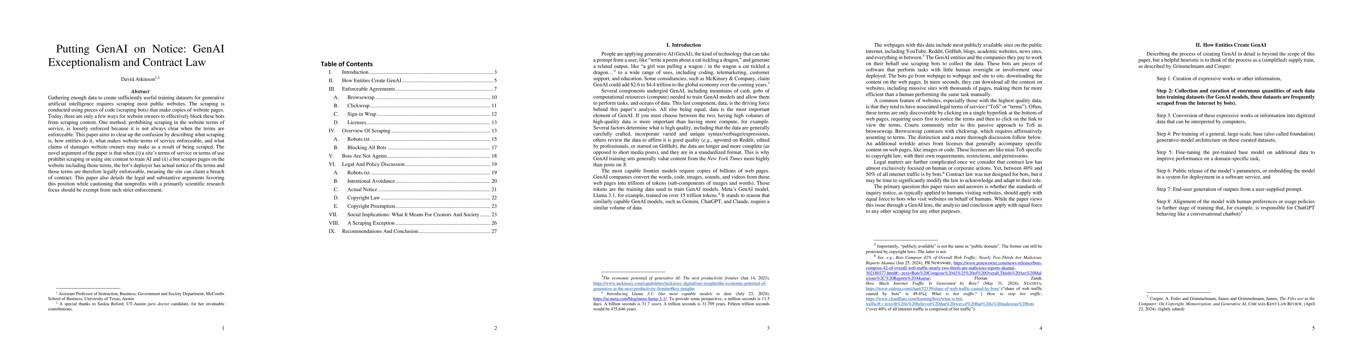 Thumbnail for Putting GenAI on Notice: GenAI Exceptionalism and Contract Law