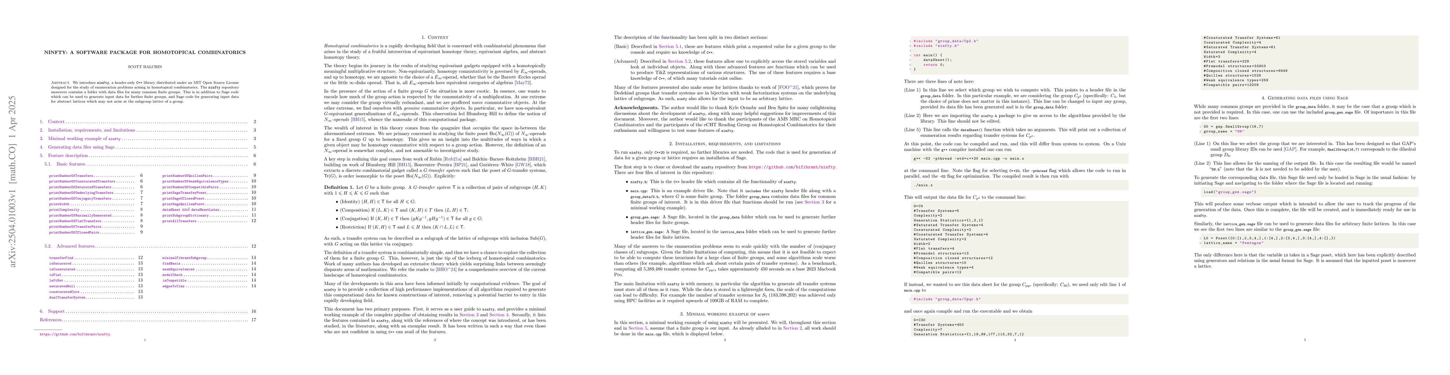 Thumbnail for ninfty: A software package for homotopical combinatorics