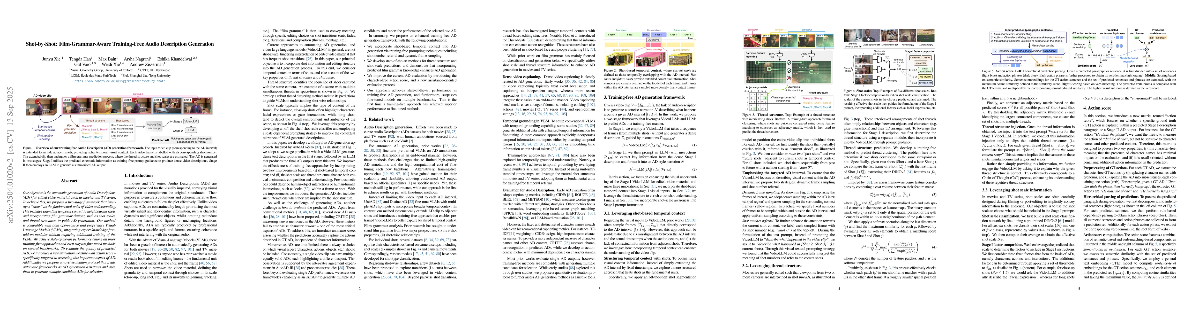 Thumbnail for Shot-by-Shot: Film-Grammar-Aware Training-Free Audio Description
  Generation