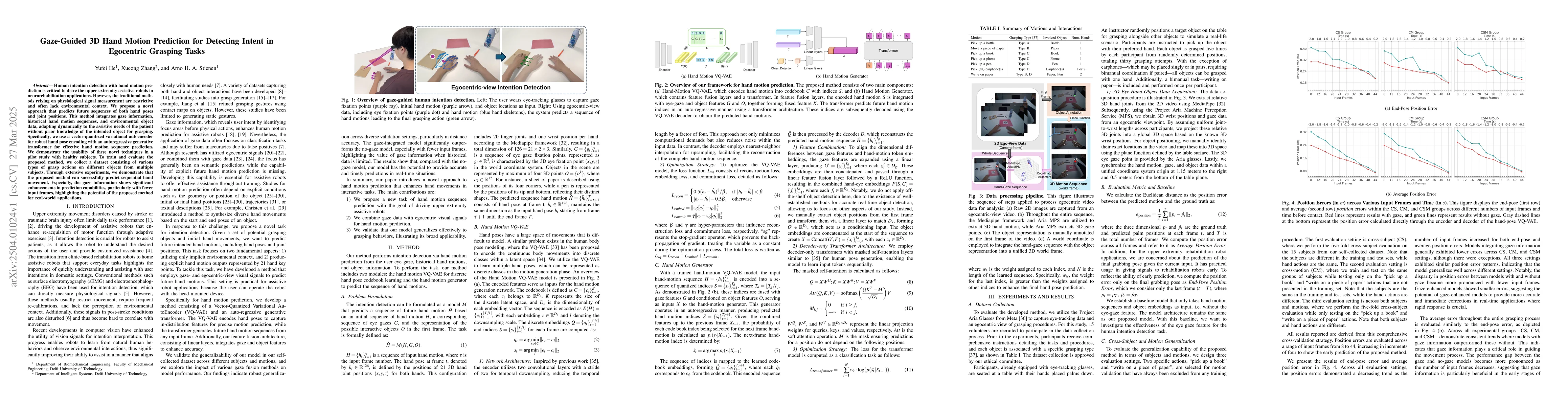 Thumbnail for Gaze-Guided 3D Hand Motion Prediction for Detecting Intent in Egocentric
  Grasping Tasks