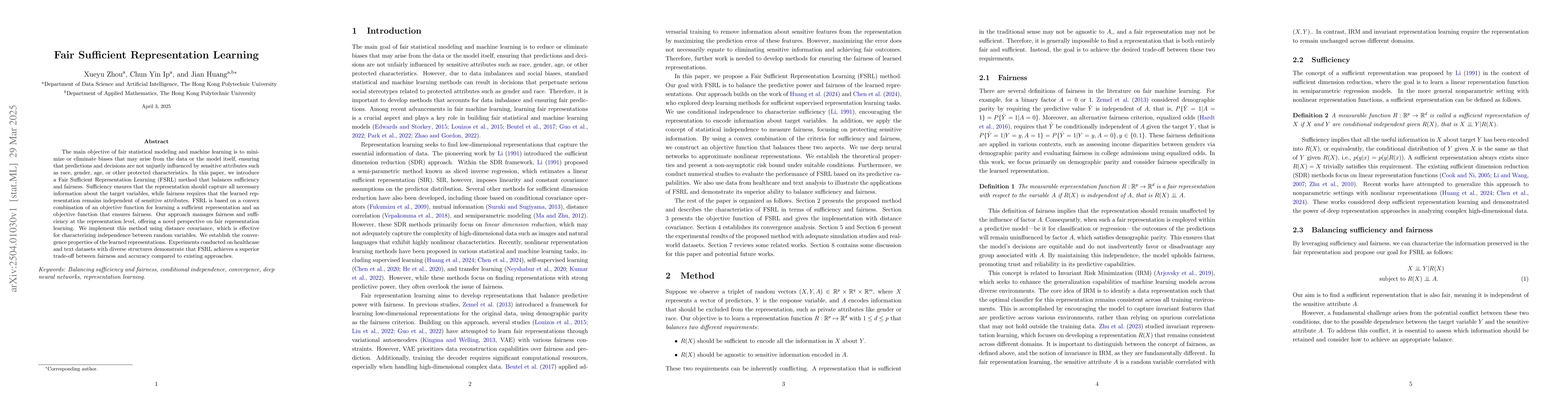 Thumbnail for Fair Sufficient Representation Learning