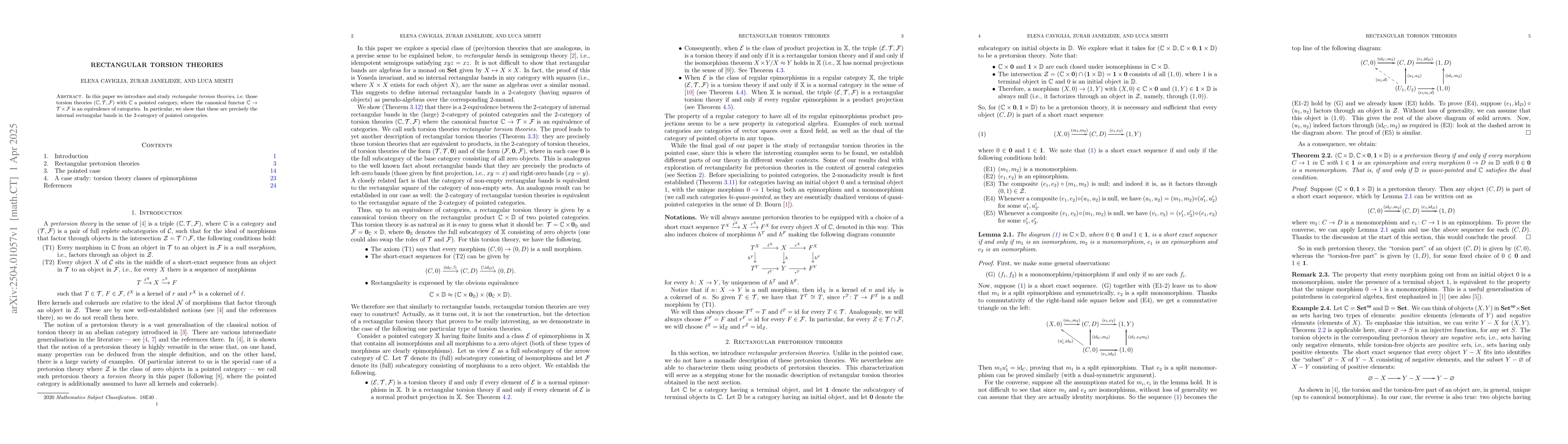 Thumbnail for Rectangular torsion theories