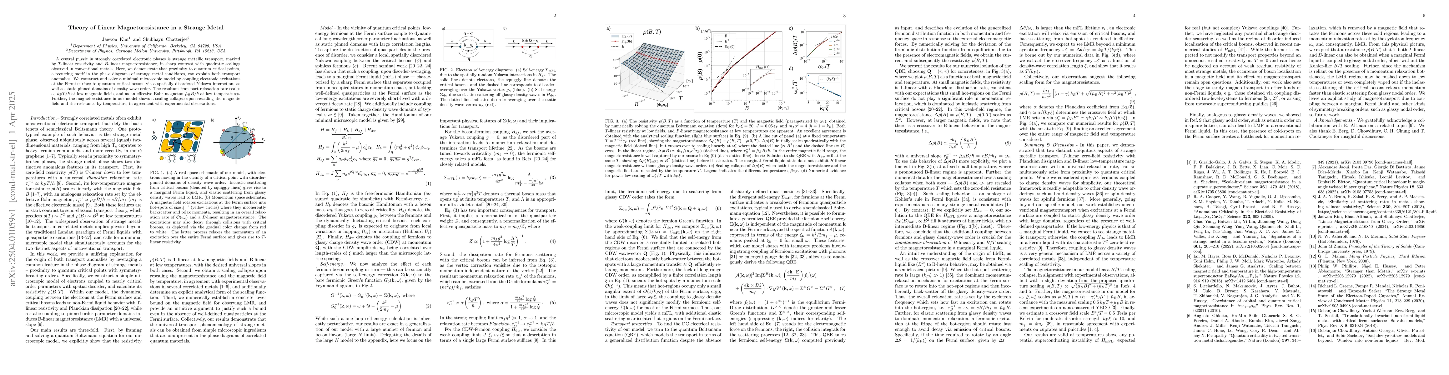 Thumbnail for Theory of Linear Magnetoresistance in a Strange Metal