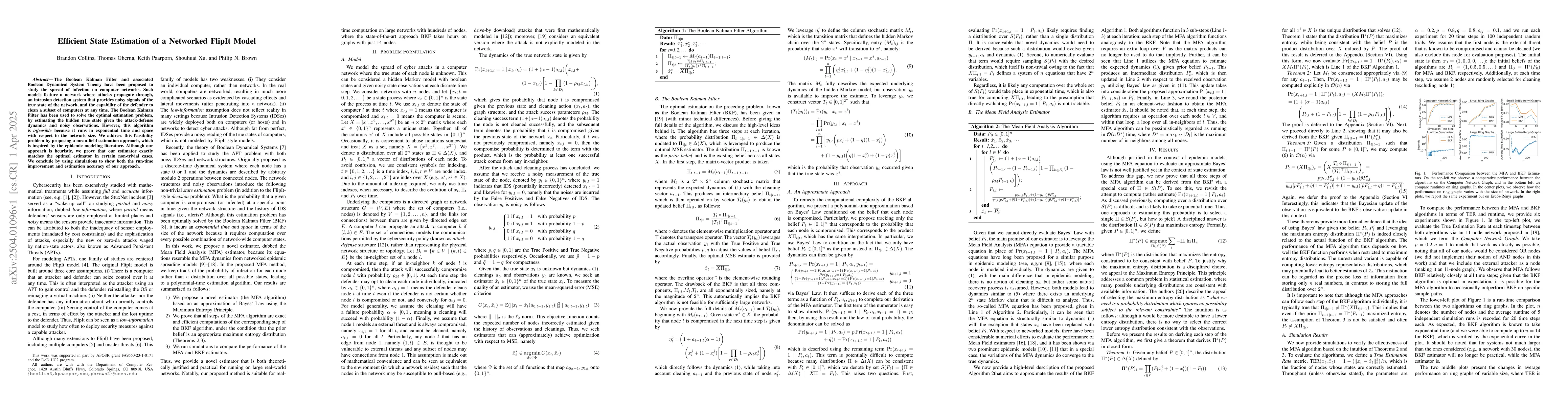 Thumbnail for Efficient State Estimation of a Networked FlipIt Model