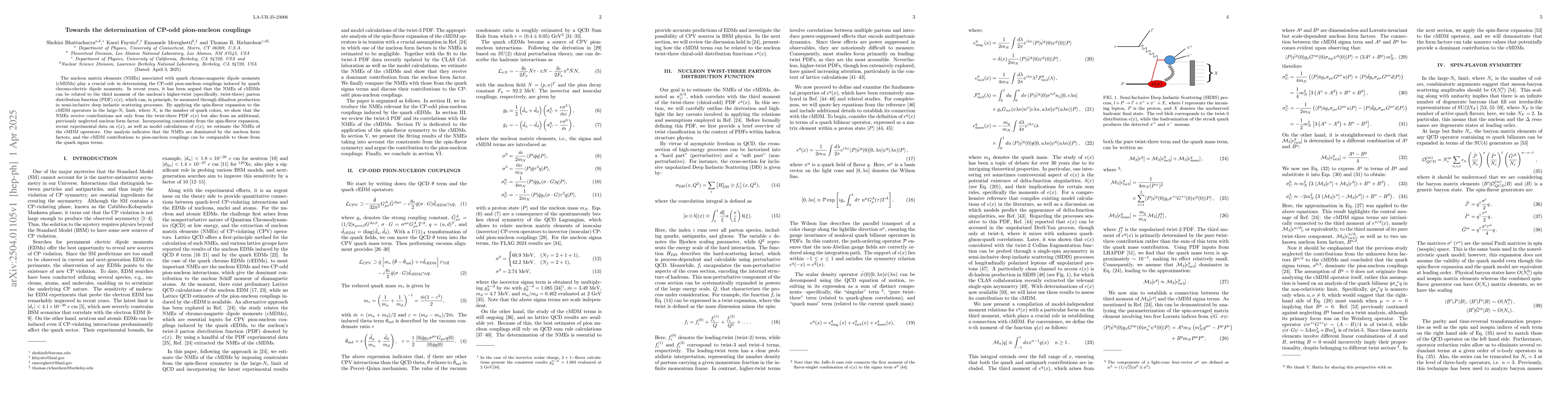 Thumbnail for Towards the determination of CP-odd pion-nucleon couplings