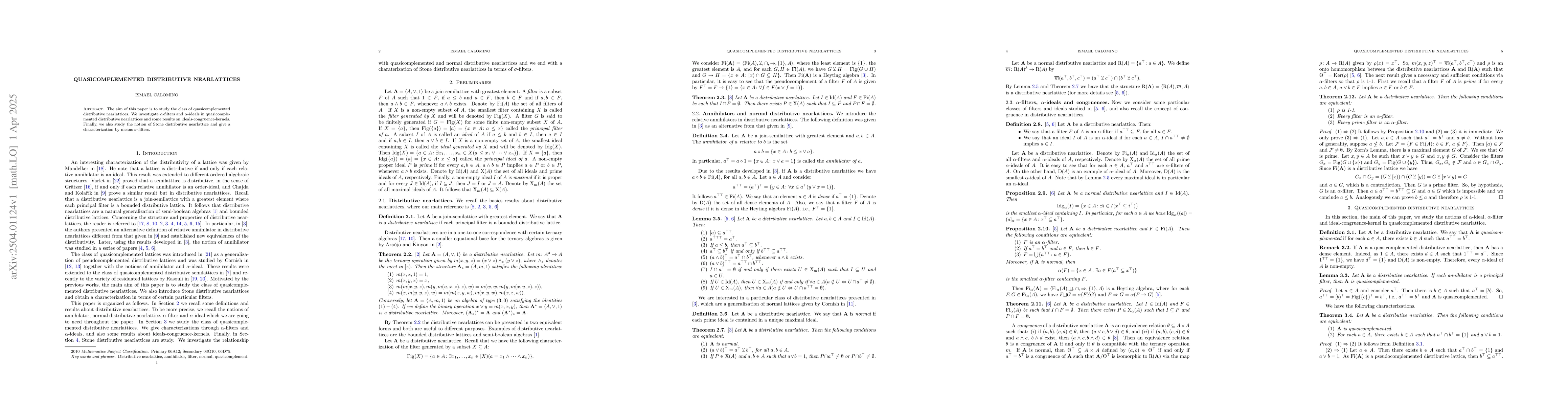 Thumbnail for Quasicomplemented distributive nearlattices