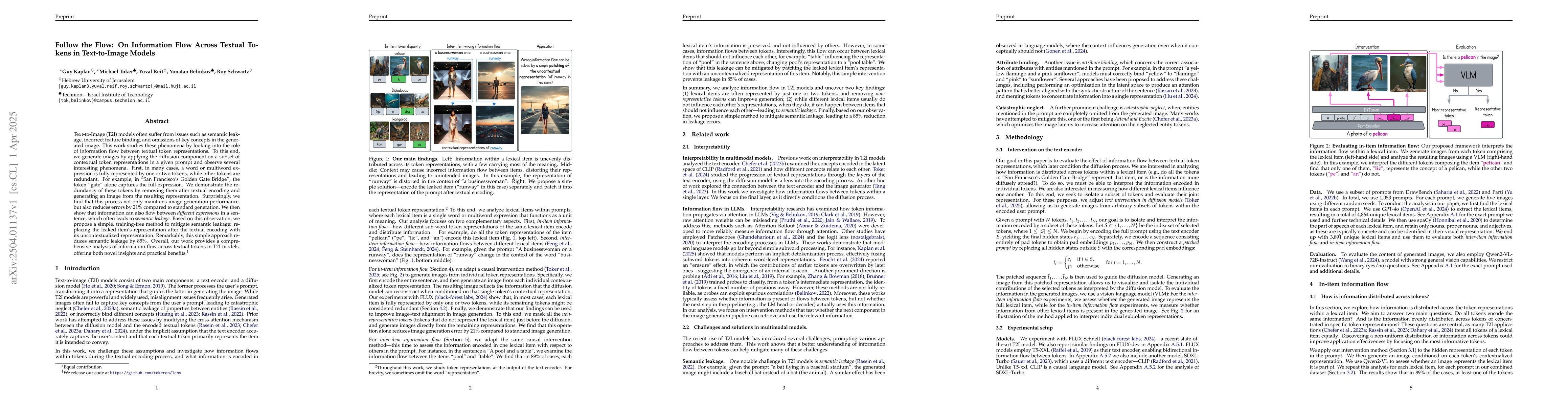 Thumbnail for Follow the Flow: On Information Flow Across Textual Tokens in
  Text-to-Image Models