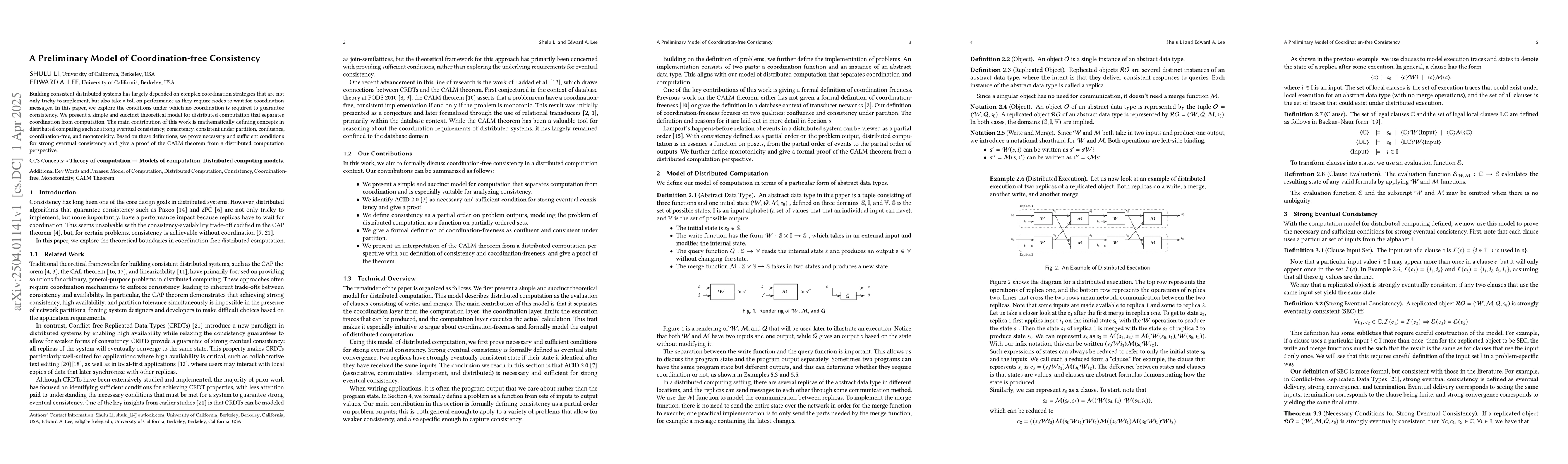 Thumbnail for A Preliminary Model of Coordination-free Consistency