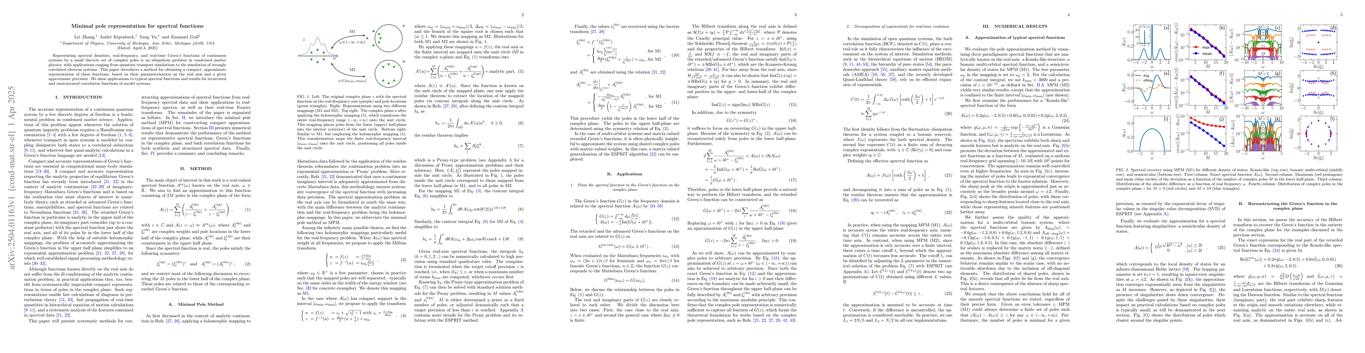 Thumbnail for Minimal pole representation for spectral functions