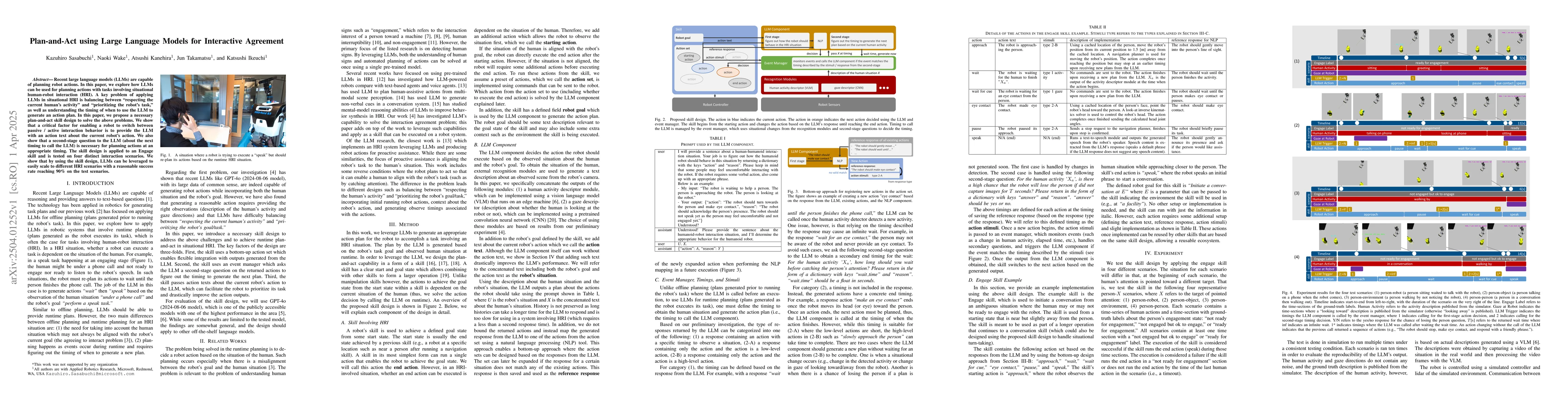 Thumbnail for Plan-and-Act using Large Language Models for Interactive Agreement