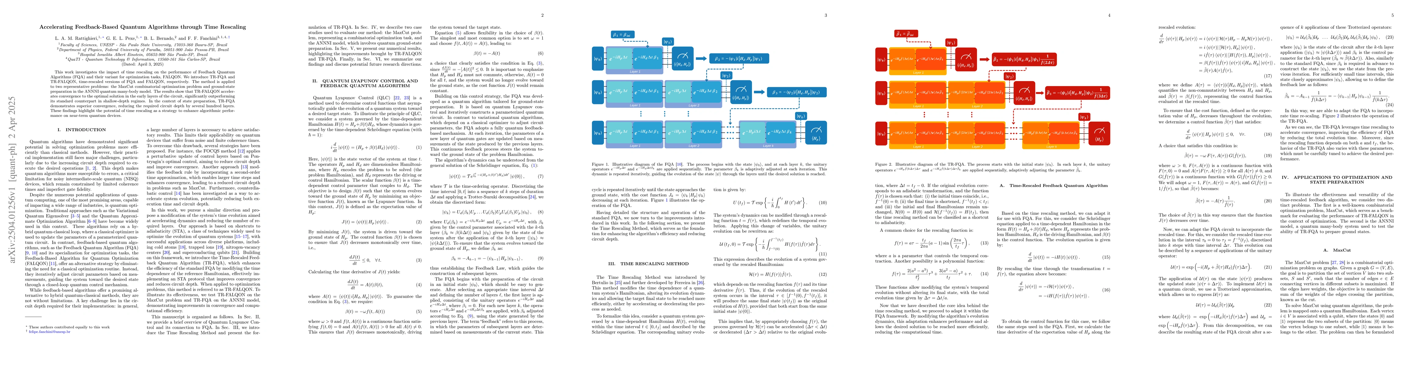 Thumbnail for Accelerating Feedback-Based Quantum Algorithms through Time Rescaling