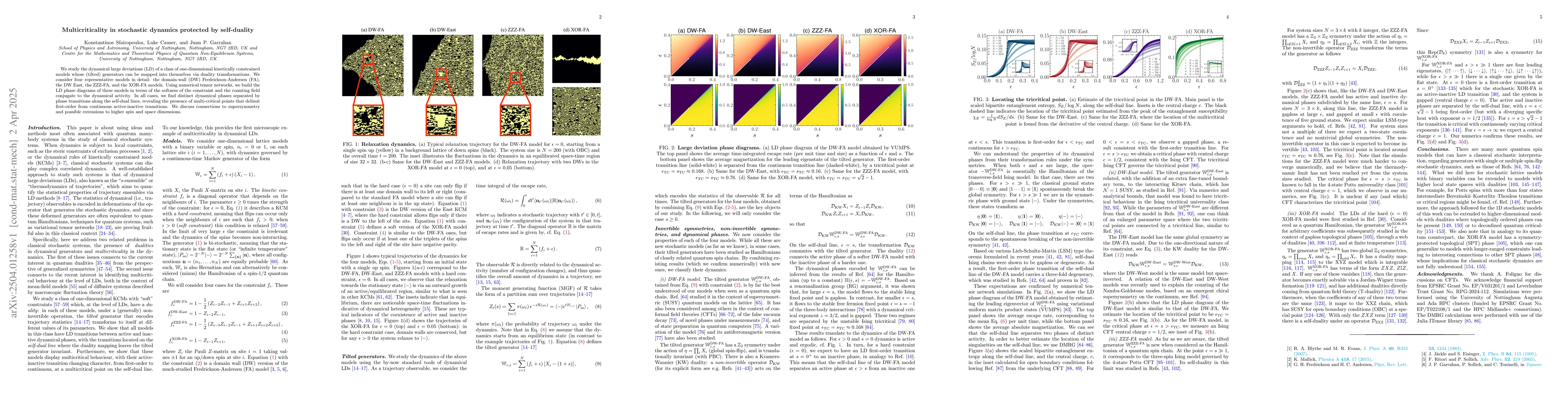 Thumbnail for Multicriticality in stochastic dynamics protected by self-duality