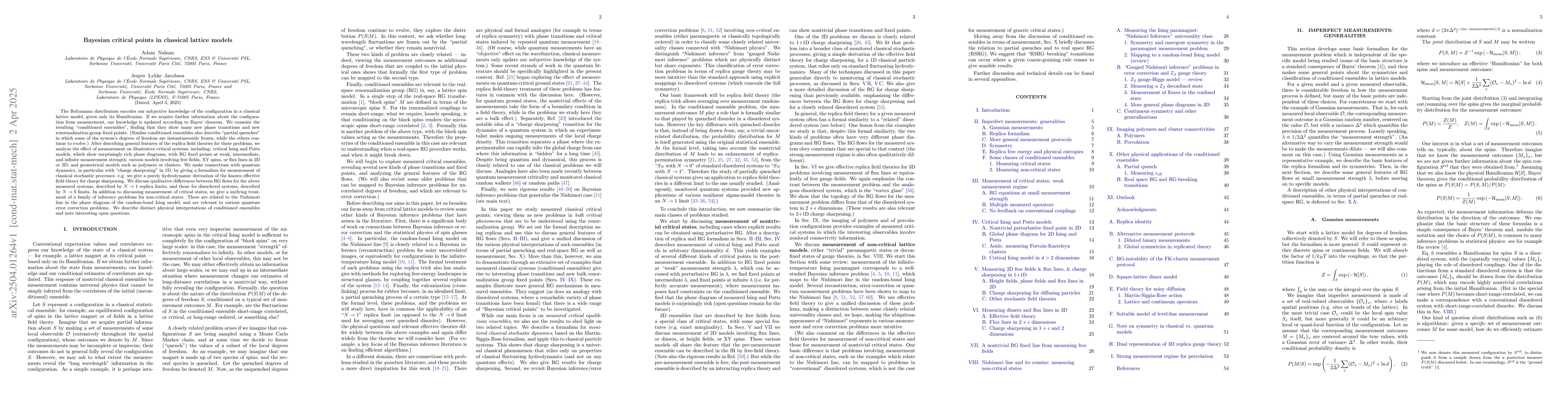 Thumbnail for Bayesian critical points in classical lattice models