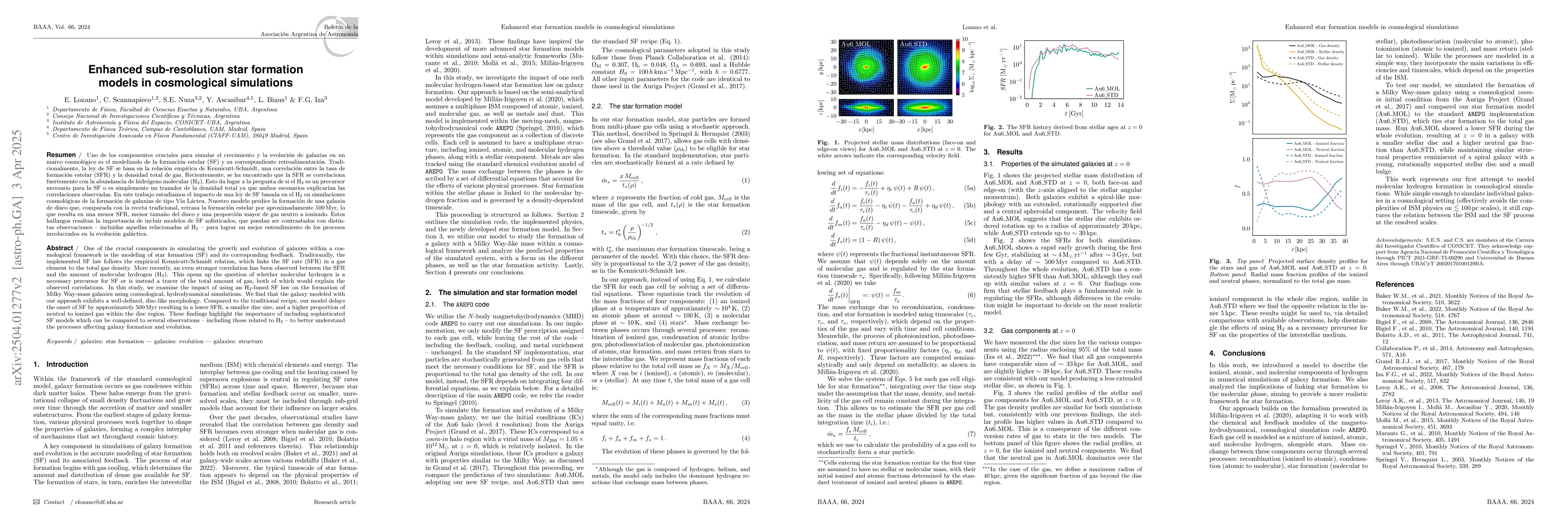 Thumbnail for Enhanced sub-resolution star formation models in cosmological
  simulations