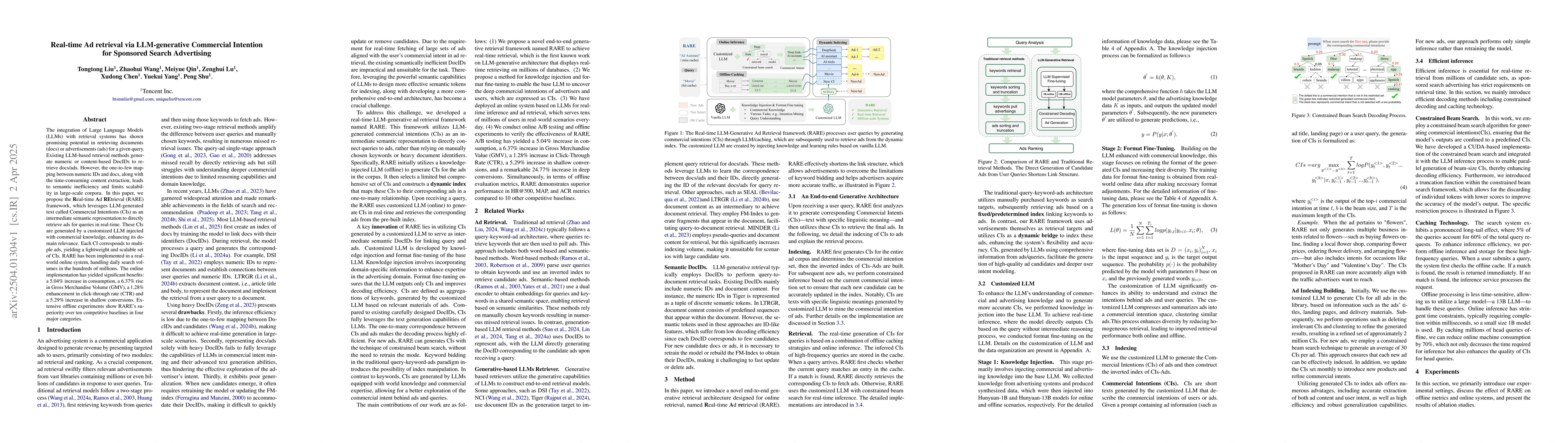 Thumbnail for Real-time Ad retrieval via LLM-generative Commercial Intention for
  Sponsored Search Advertising
