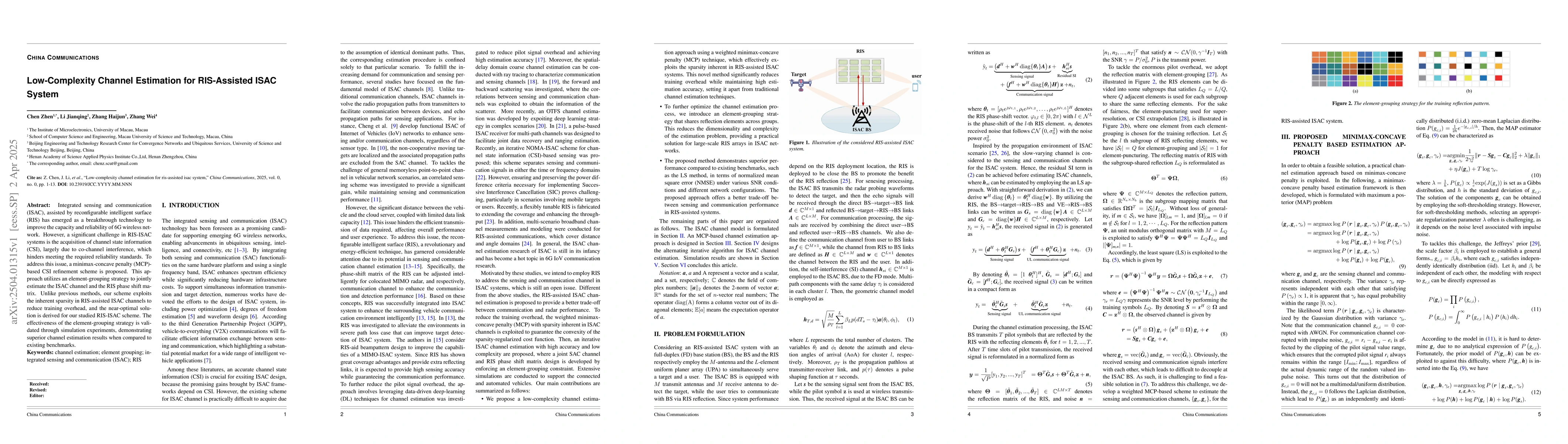 Thumbnail for Low-Complexity Channel Estimation for RIS-Assisted ISAC System