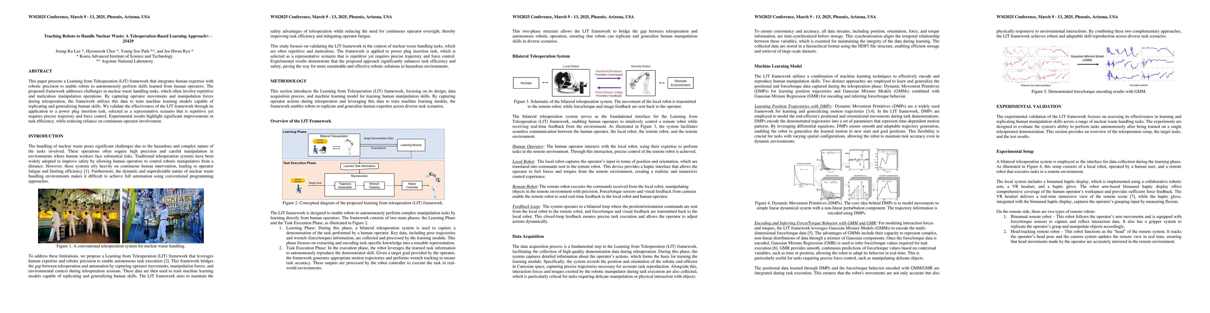 Thumbnail for Teaching Robots to Handle Nuclear Waste: A Teleoperation-Based Learning
  Approach<