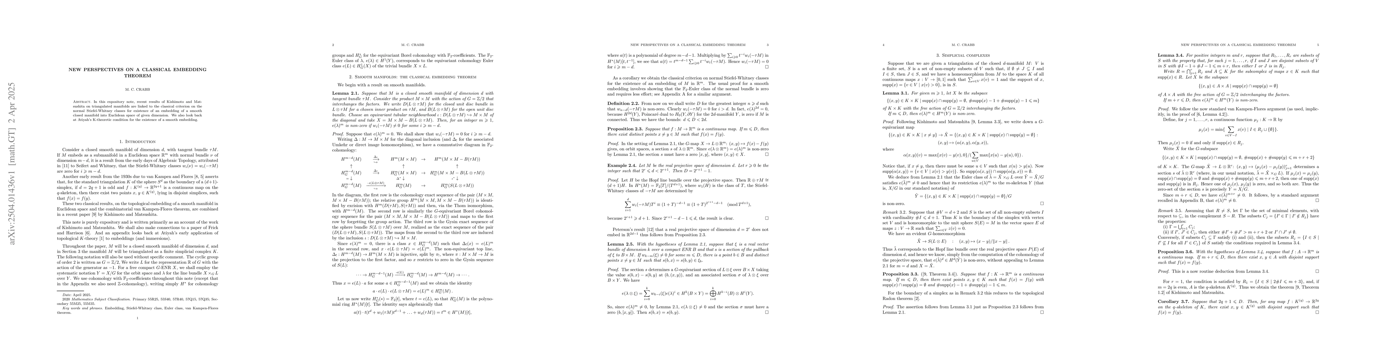 Thumbnail for New perspectives on a classical embedding theorem