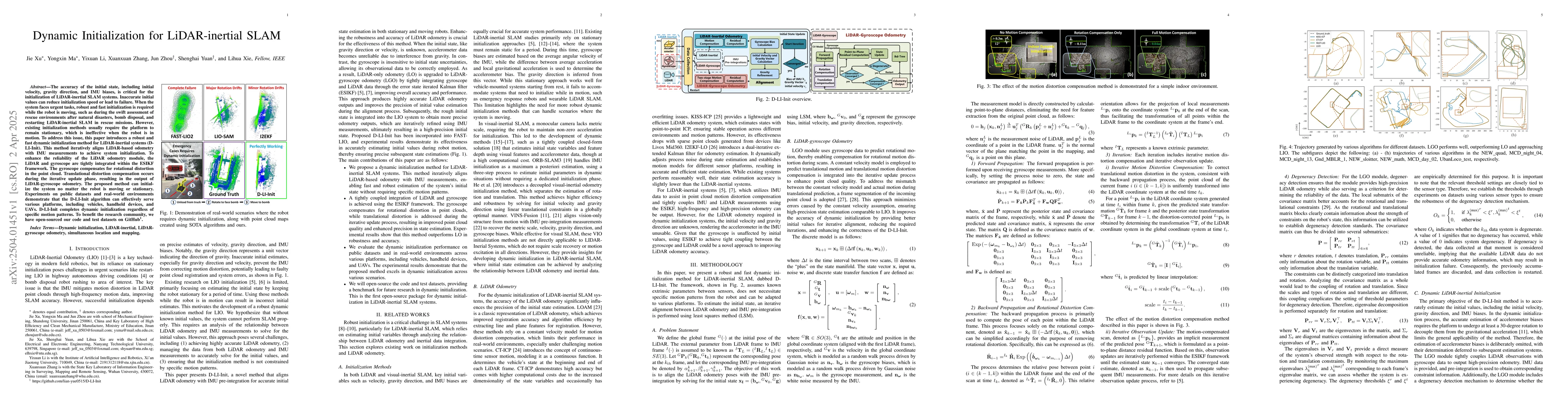 Thumbnail for Dynamic Initialization for LiDAR-inertial SLAM