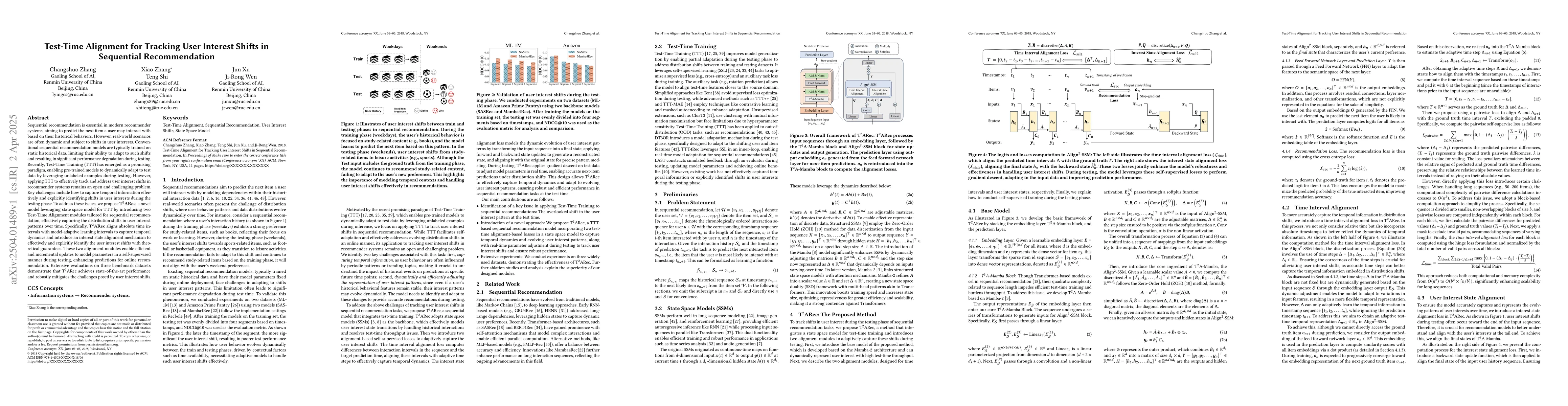Thumbnail for Test-Time Alignment for Tracking User Interest Shifts in Sequential
  Recommendation