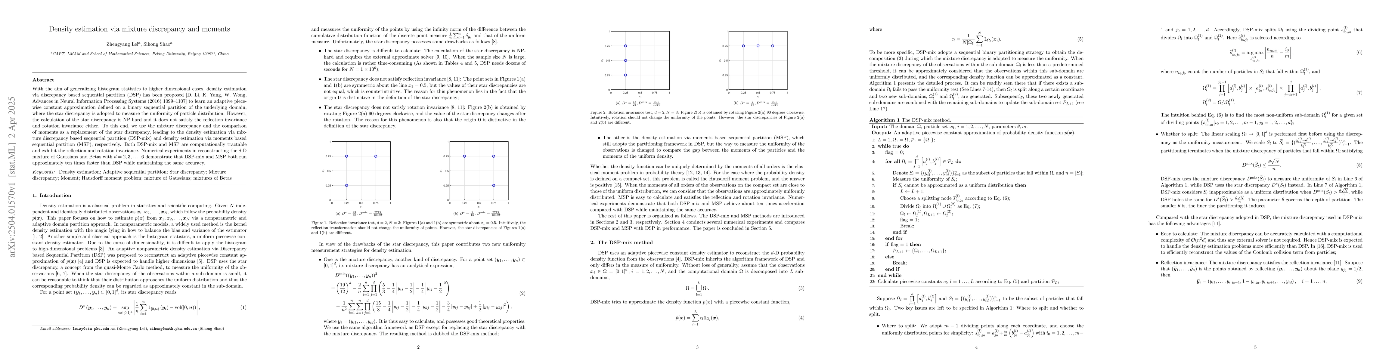 Thumbnail for Density estimation via mixture discrepancy and moments