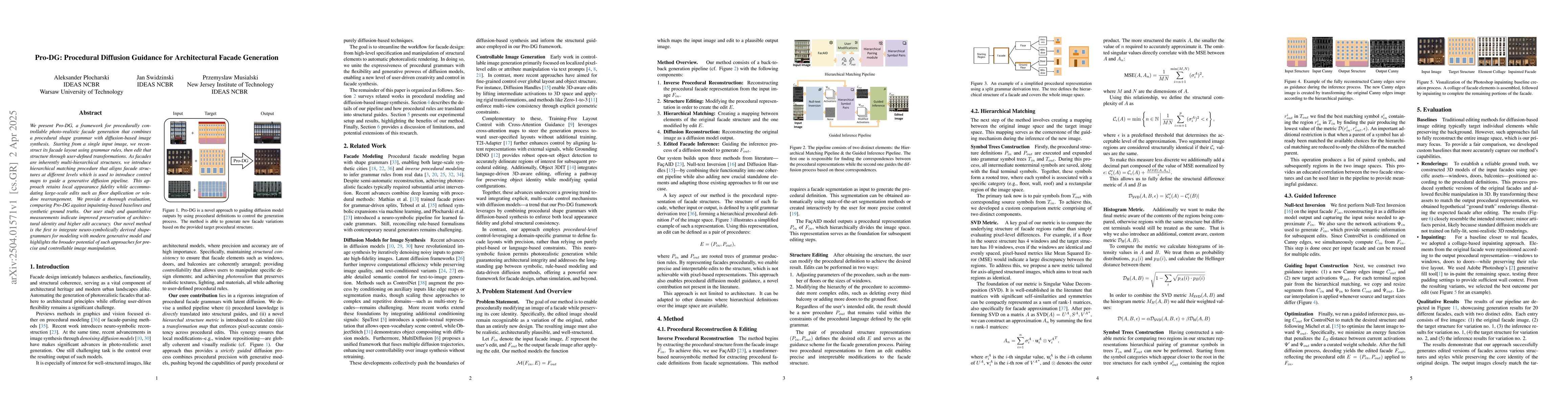 Thumbnail for Pro-DG: Procedural Diffusion Guidance for Architectural Facade
  Generation