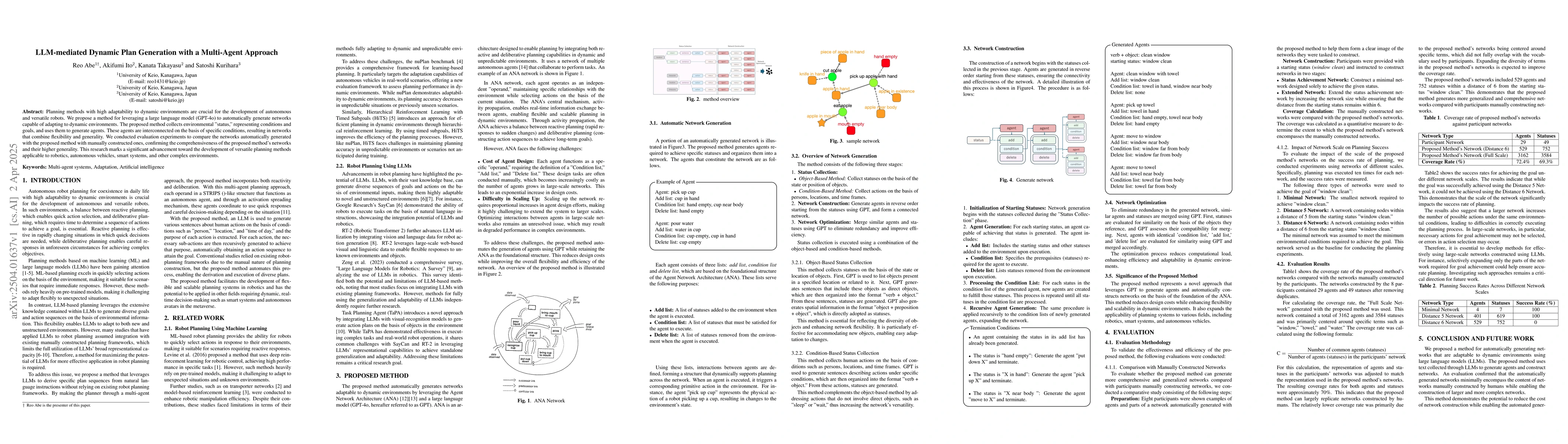 Thumbnail for LLM-mediated Dynamic Plan Generation with a Multi-Agent Approach