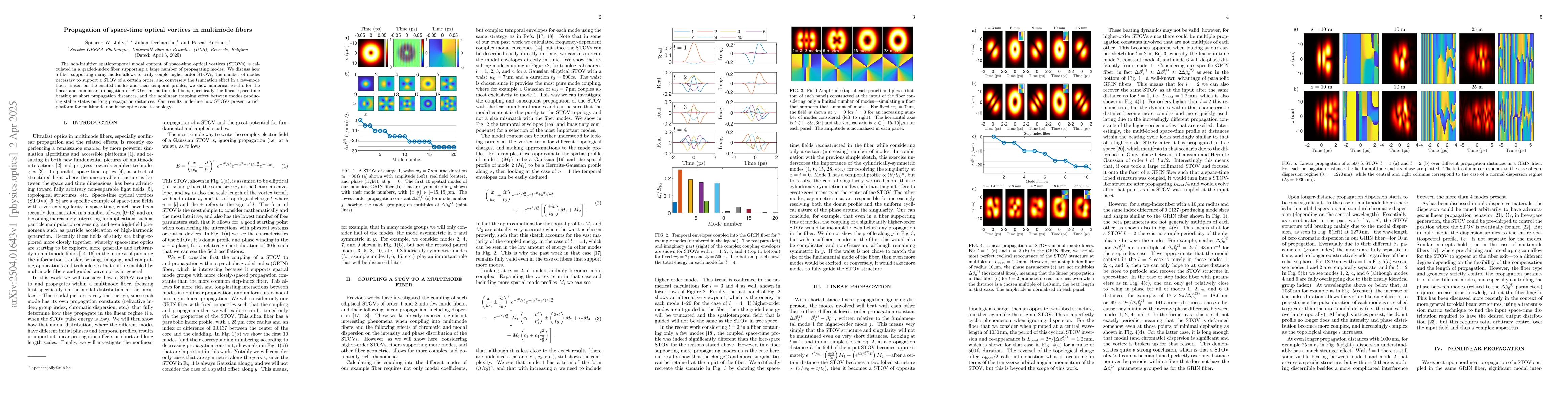 Thumbnail for Propagation of space-time optical vortices in multimode fibers