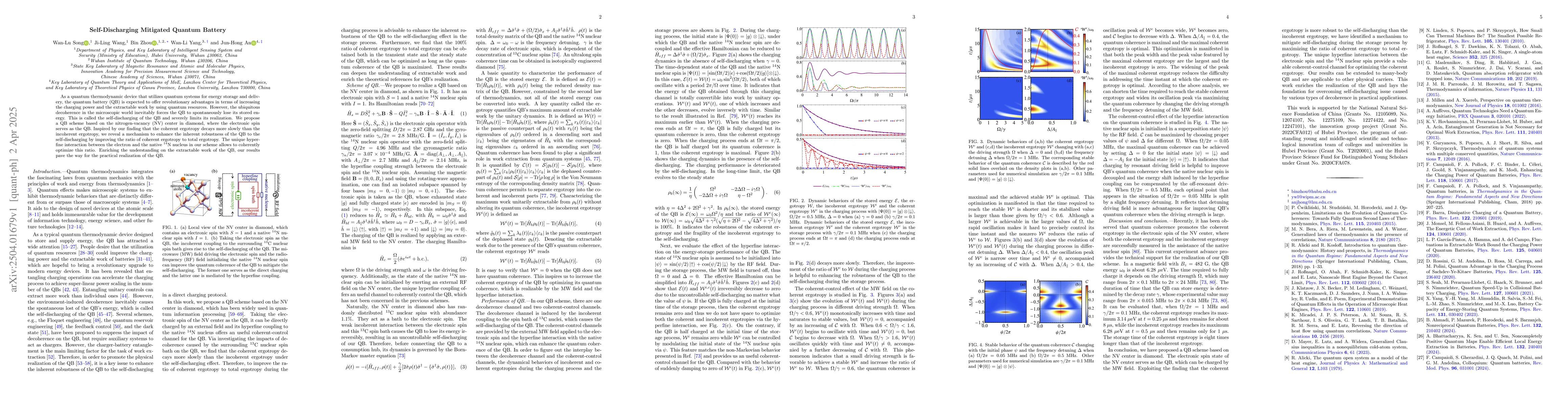 Thumbnail for Self-Discharging Mitigated Quantum Battery