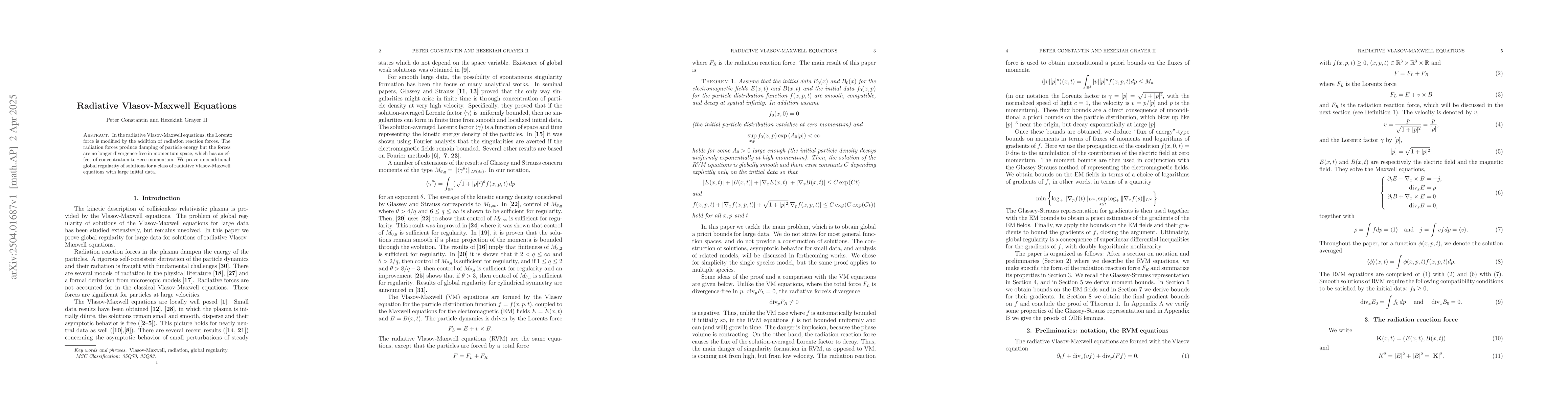 Thumbnail for Radiative Vlasov-Maxwell Equations