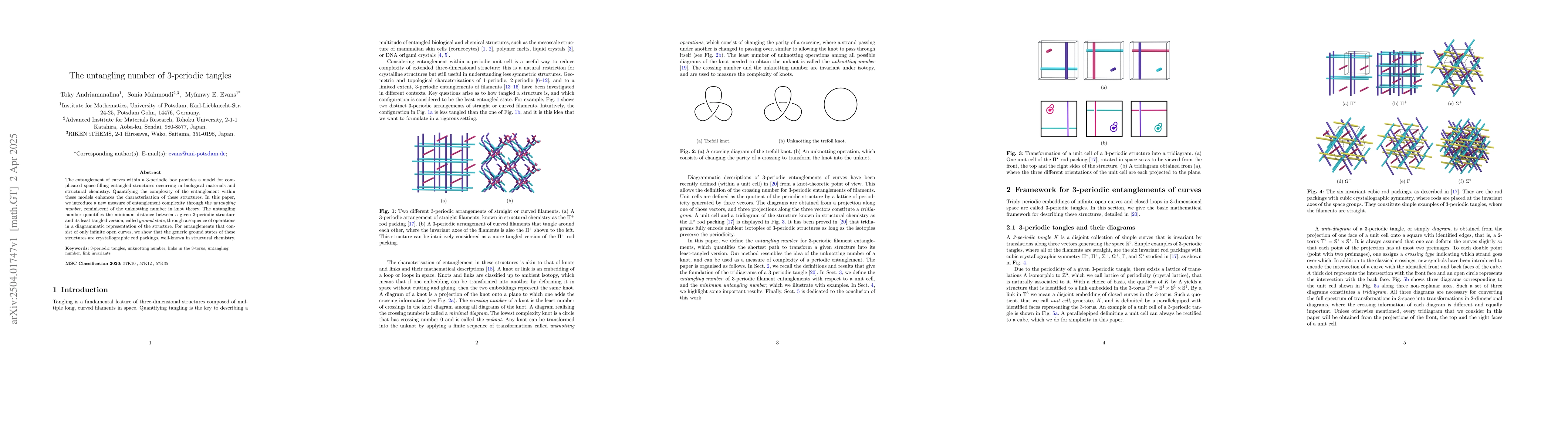 Thumbnail for The untangling number of 3-periodic tangles