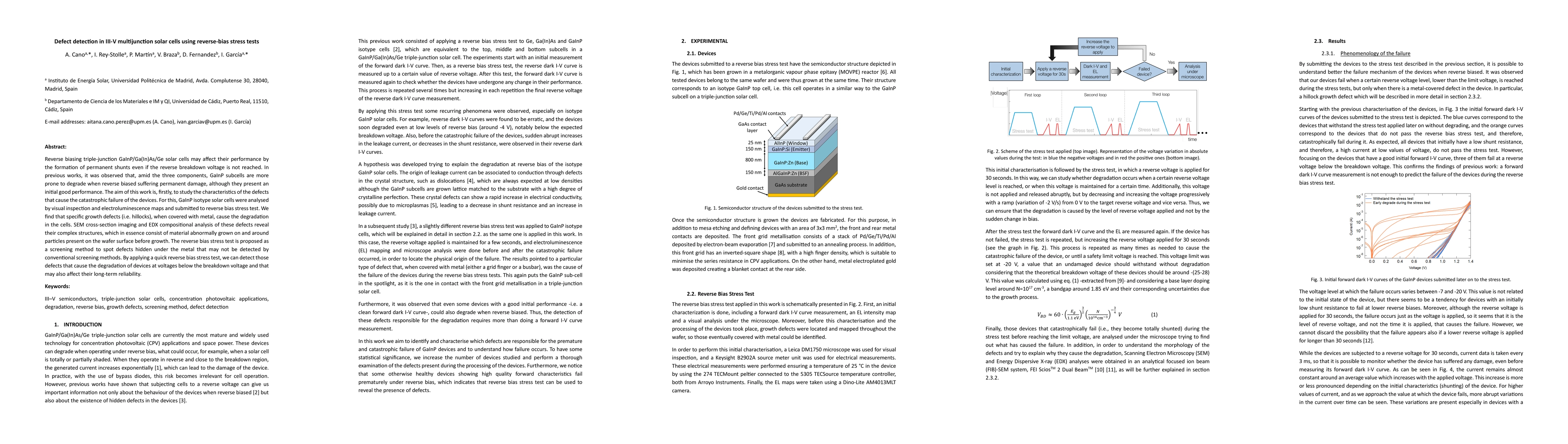 Thumbnail for Defect detection in III-V multijunction solar cells using reverse-bias
  stress tests