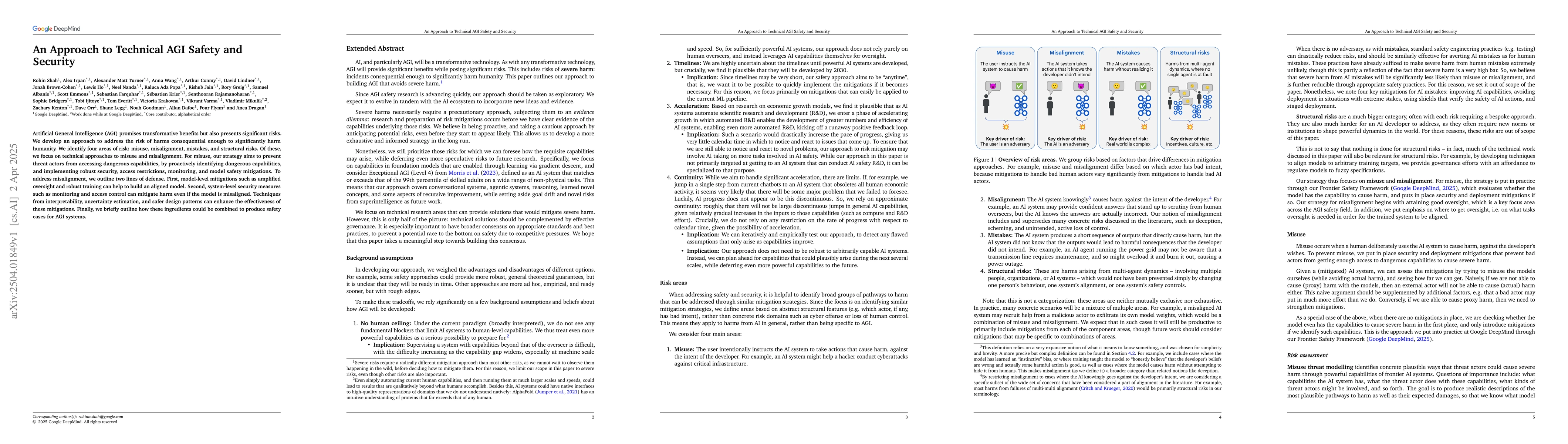 Thumbnail for An Approach to Technical AGI Safety and Security