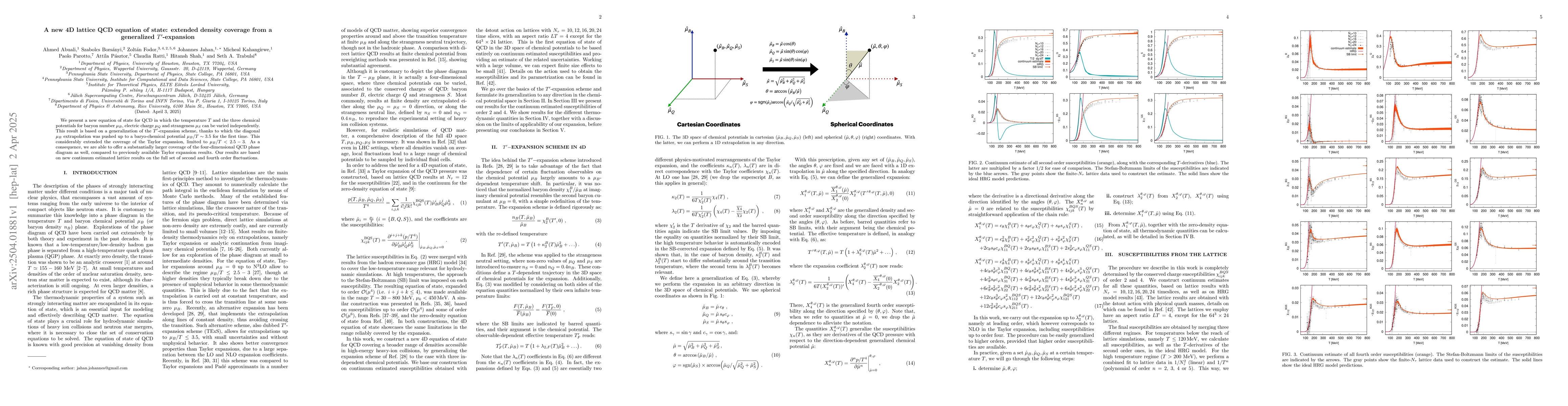 Thumbnail for A new 4D lattice QCD equation of state: extended density coverage from a
  generalized $T^\prime$-expansion