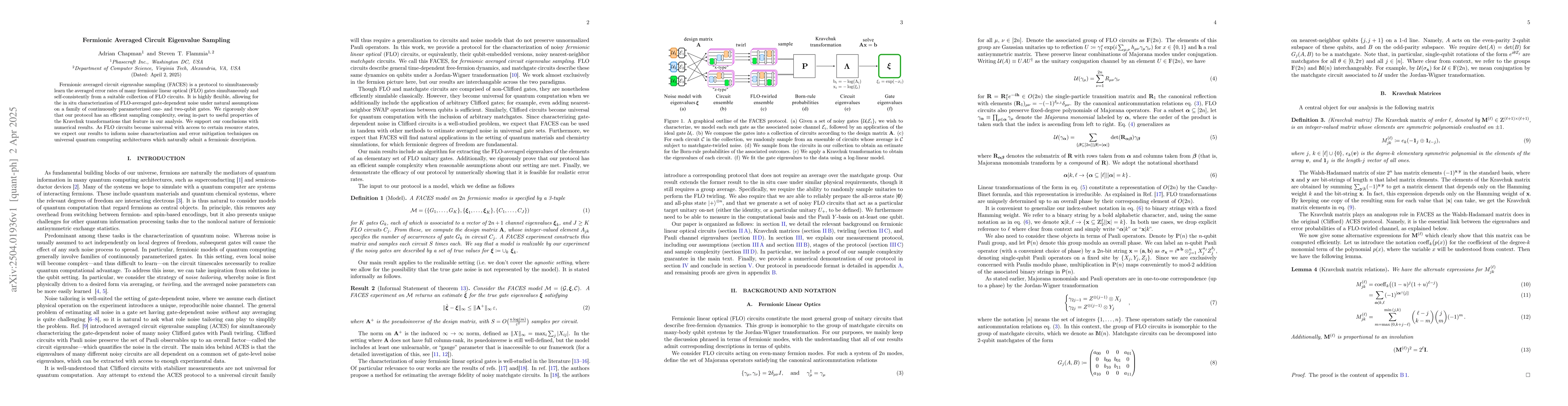 Thumbnail for Fermionic Averaged Circuit Eigenvalue Sampling
