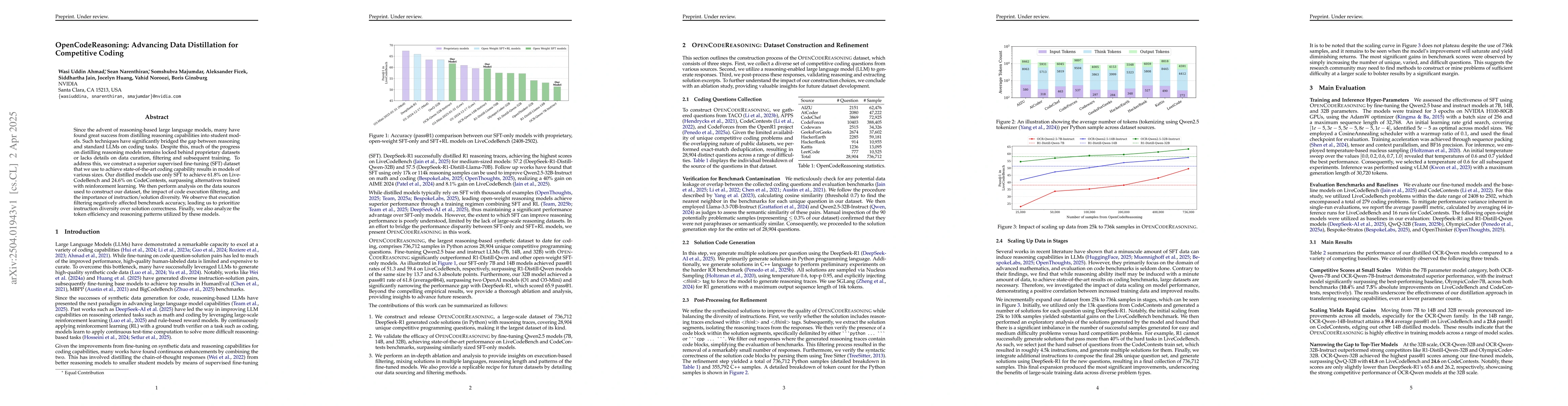Thumbnail for OpenCodeReasoning: Advancing Data Distillation for Competitive Coding