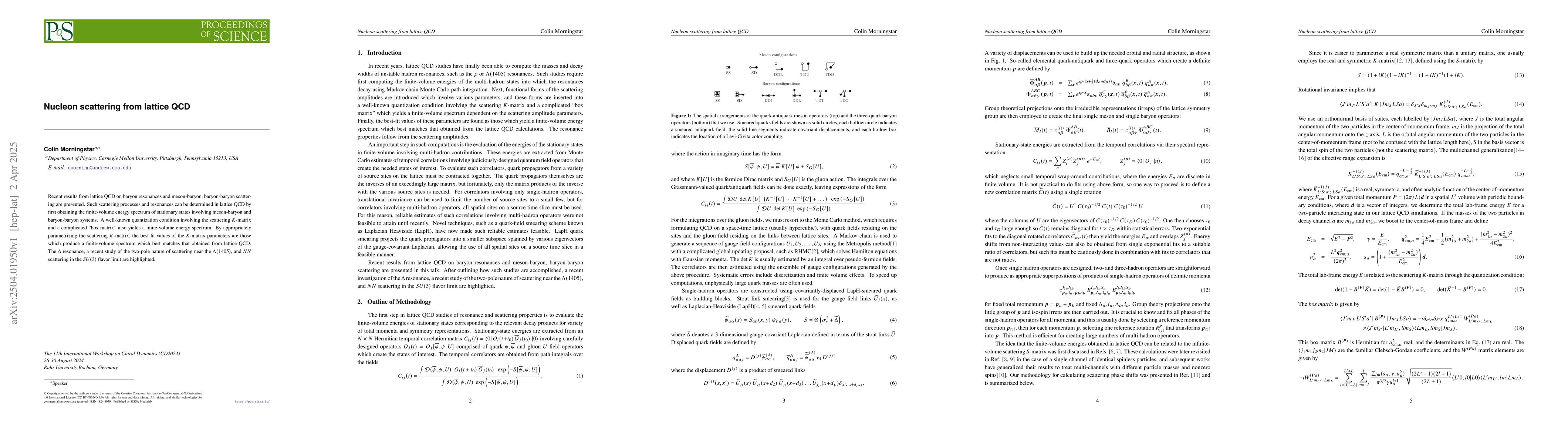 Thumbnail for Nucleon scattering from lattice QCD