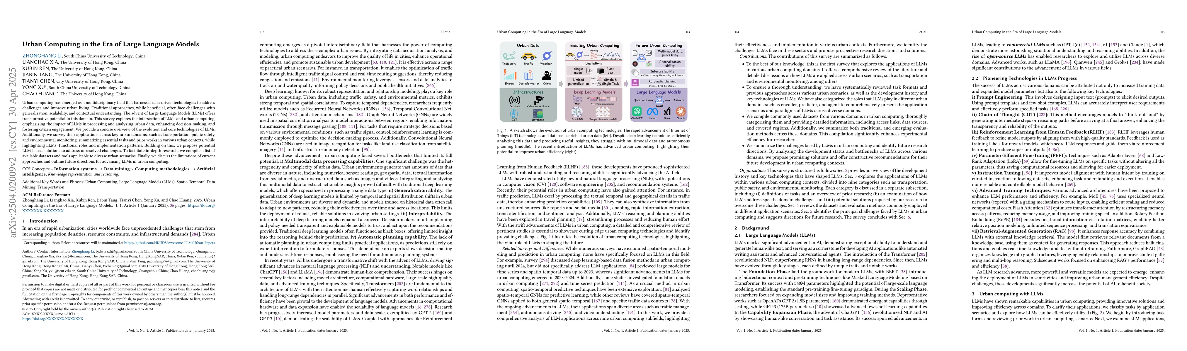 Thumbnail for Urban Computing in the Era of Large Language Models