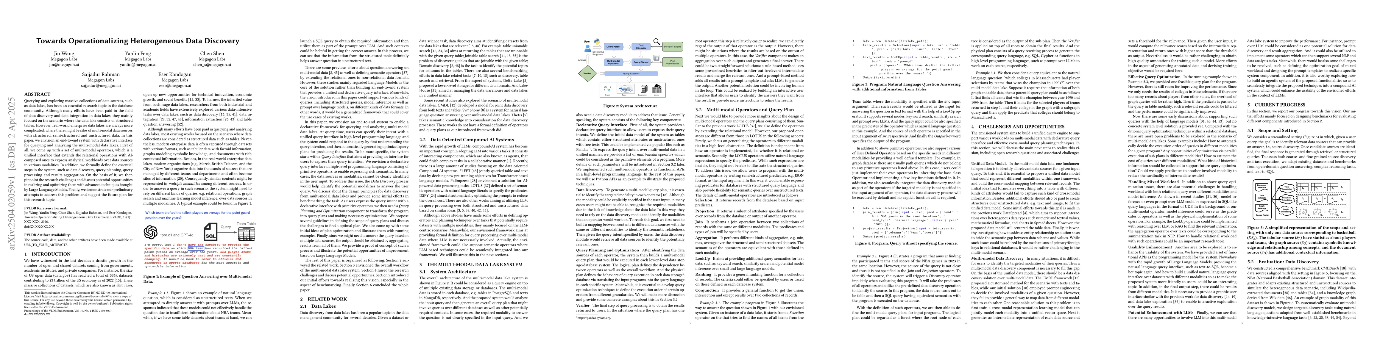 Thumbnail for Towards Operationalizing Heterogeneous Data Discovery
