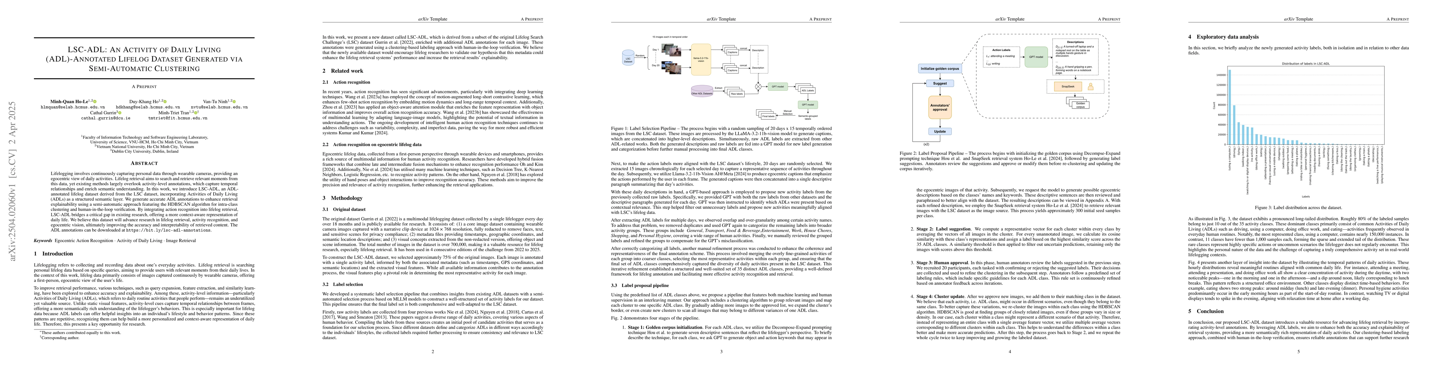 Thumbnail for LSC-ADL: An Activity of Daily Living (ADL)-Annotated Lifelog Dataset
  Generated via Semi-Automatic Clustering