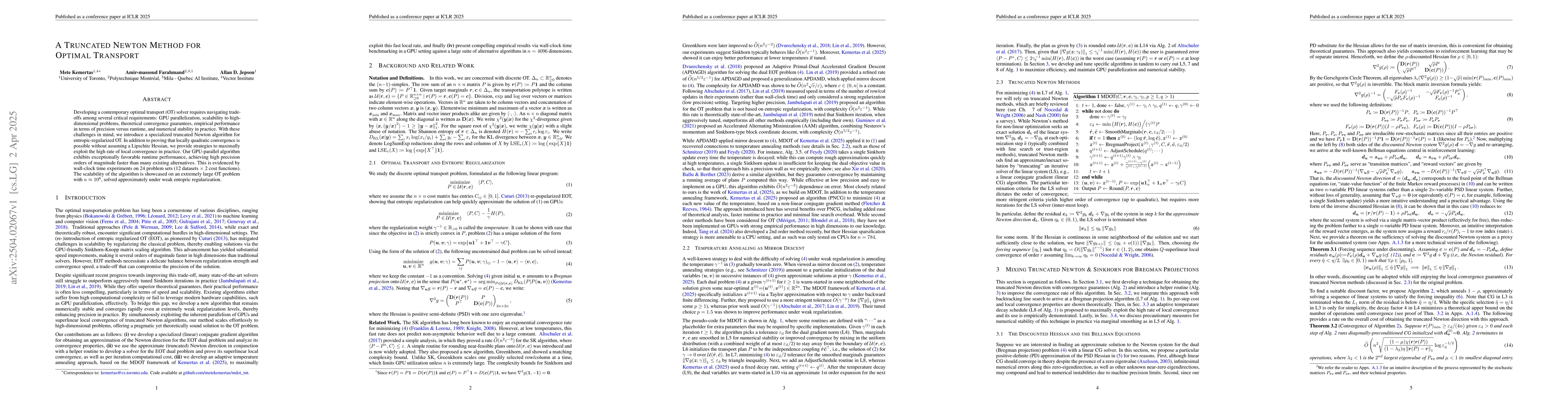 Thumbnail for A Truncated Newton Method for Optimal Transport