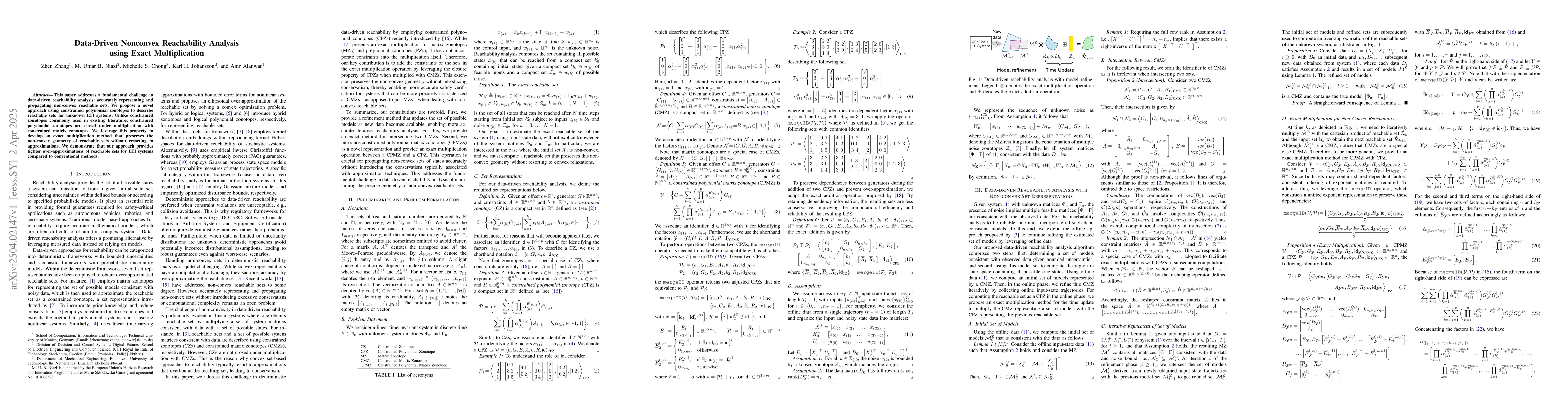 Thumbnail for Data-Driven Nonconvex Reachability Analysis using Exact Multiplication