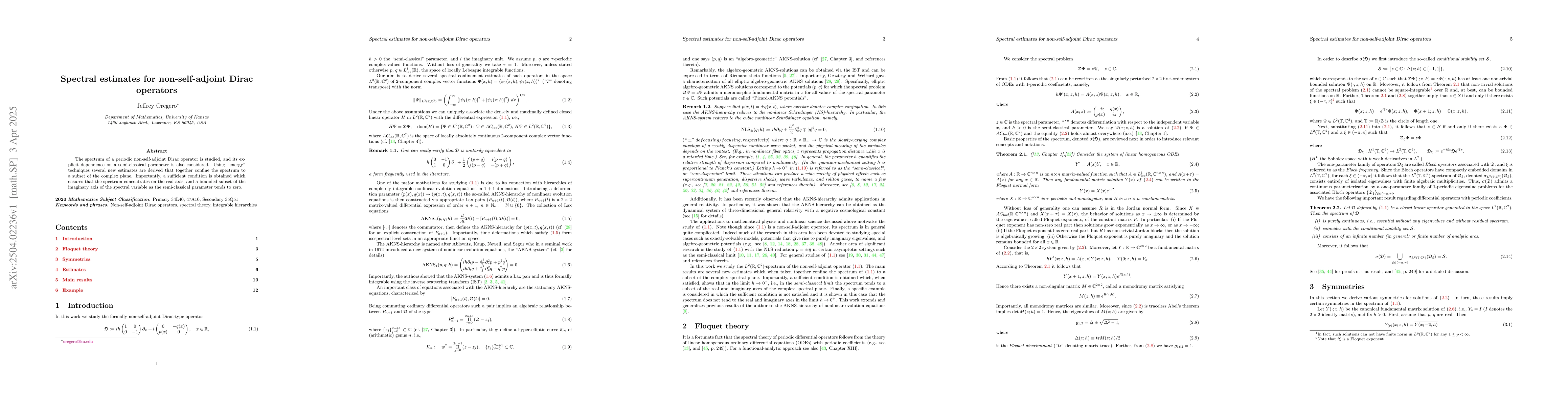 Thumbnail for Spectral estimates for non-self-adjoint Dirac operators
