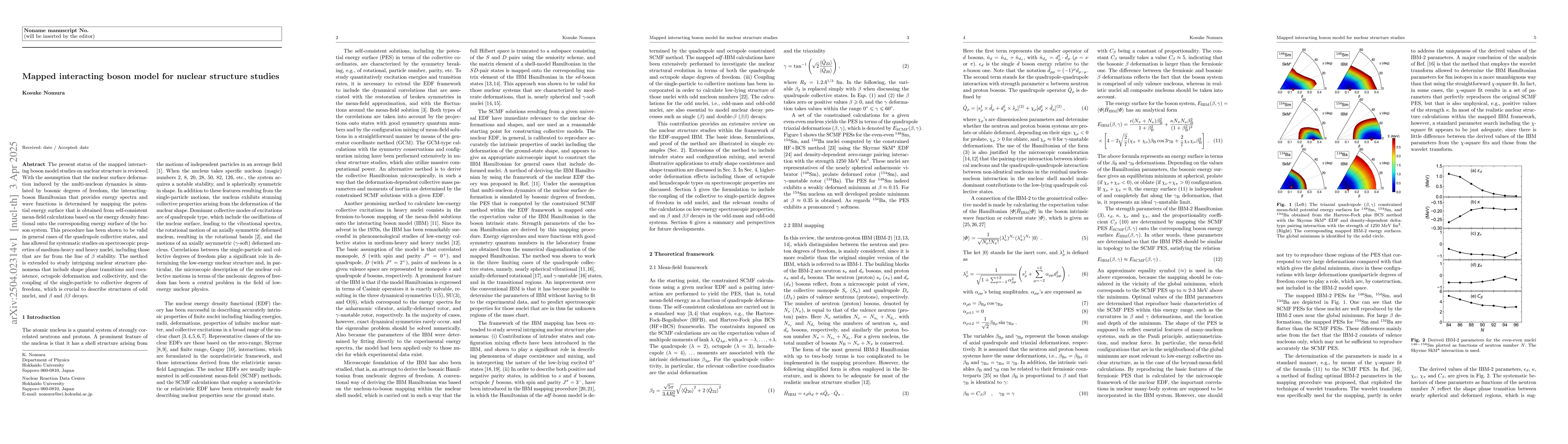 Thumbnail for Mapped interacting boson model for nuclear structure studies