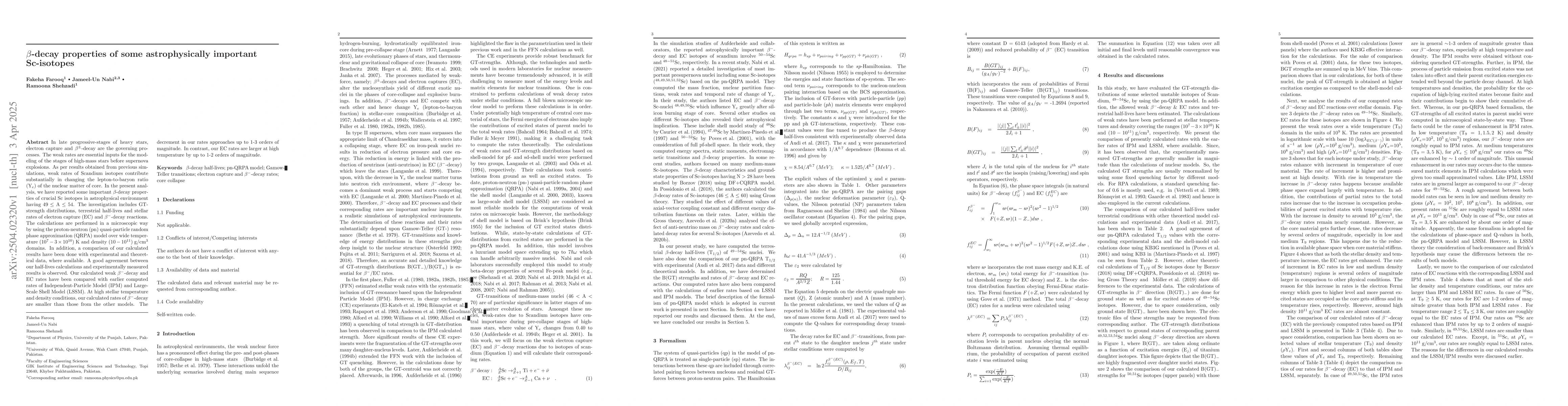 Thumbnail for $β$-decay properties of some astrophysically important Sc-isotopes